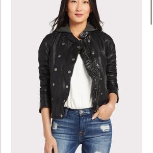 Free People New Dawn Vegan Leather Jacket. Gently worn once or twice. Size S.